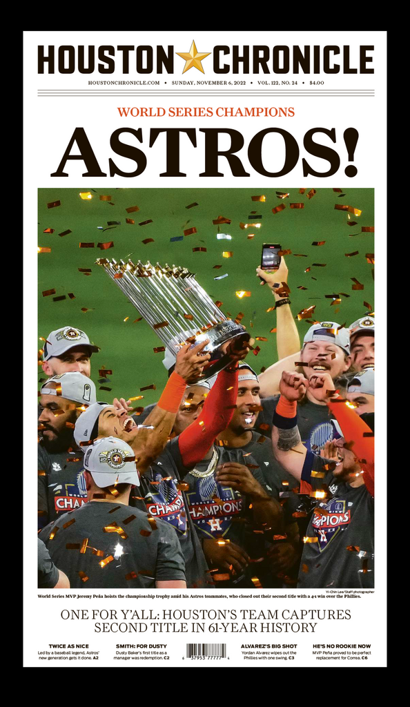 2022 "ASTROS!" Single Page Plaque