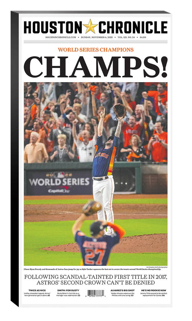 2022 "CHAMPS!" Single Page Canvas Wrap Plaque