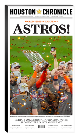 Astros gold rush: Limited-edition collection honoring Houston's 2022 World  Series championship available now at Minute Maid - ABC13 Houston