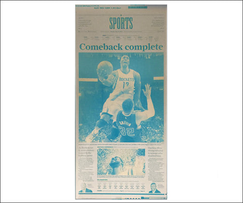 Front Page Rockets 'Comeback Complete' Press Plate