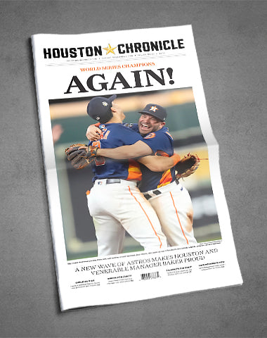 Houston Houston Chronicle WS Championship Astros Win November Paper v3